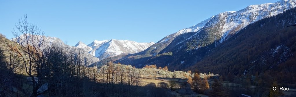 La vallée de la Clarée en aval du Verney