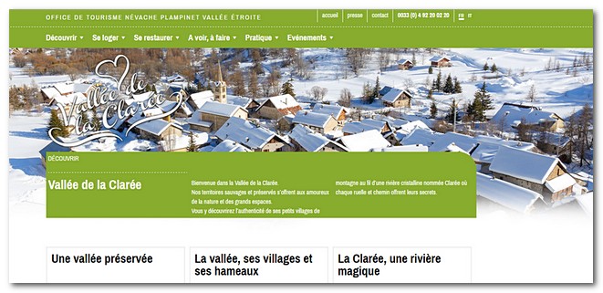 Extrait du site Office du Tourisme de Névache Plampinet Vallée étroite