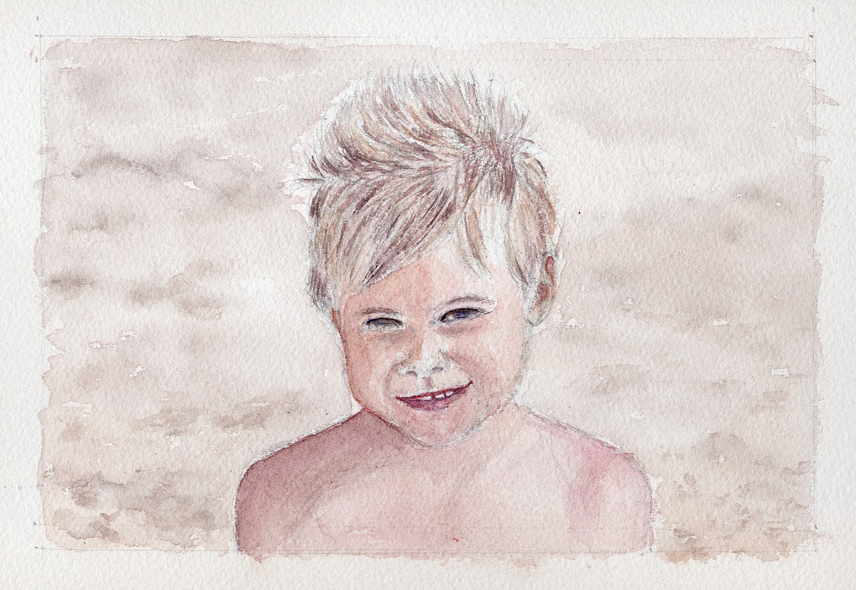 "Nono" - Aquarelle coypyright Christiane 2011