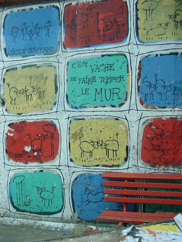 Le Mur de Berlin, espace d'expression... (Photo N. Rau - 2004)