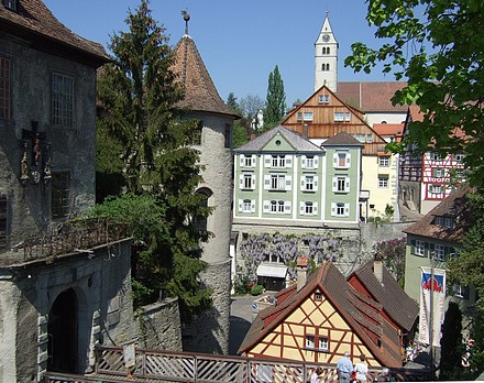 Le charme de la vieille ville de Meersburg...