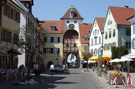 Le charme de la vieille ville de Meersburg...