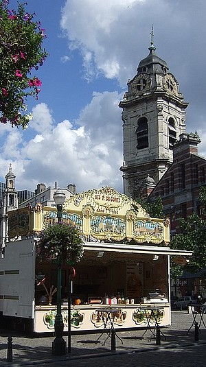 Une institution de la frite, place Sainte-Catherine...