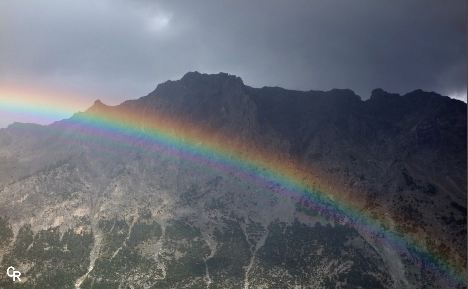 Arc en ciel devant le Guiau - © C. Rau 20