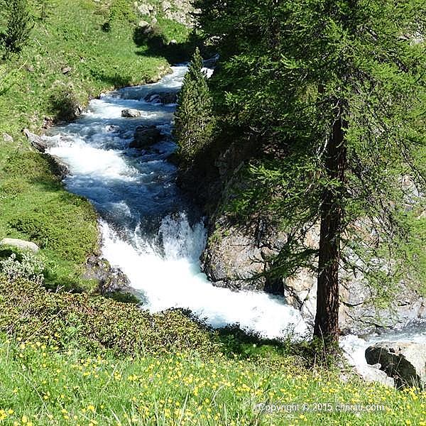 La Clarée près de Roche Noire, depuis le rive droite La Clarée près de Roche Noire, depuis le rive droite