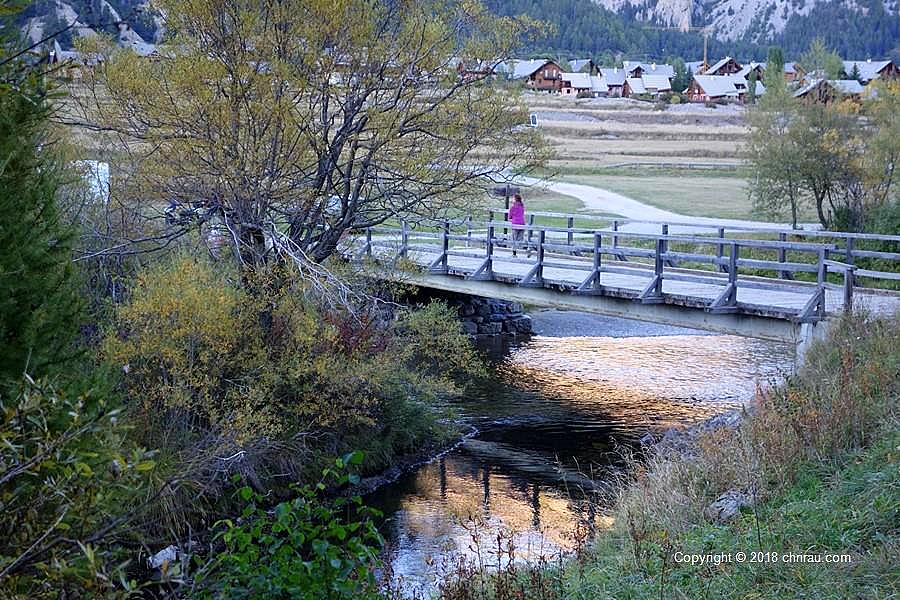 Confluent de la Bélière et de la Clarée en aval des Iscles