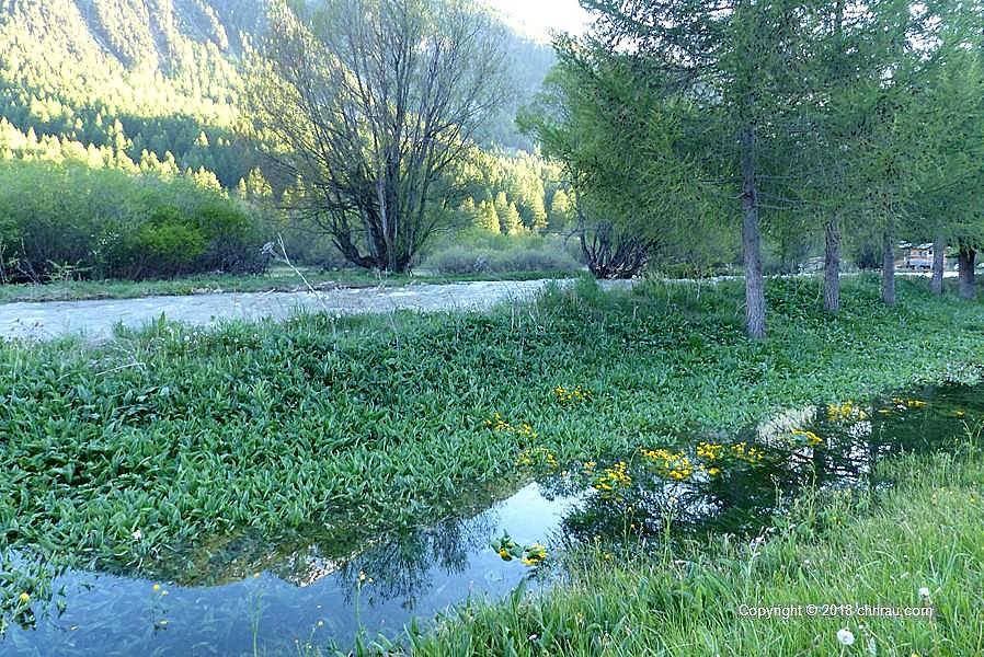 Débordements de la Clarée près de Fortville