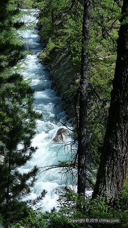 La Clarée depuis le rive droite