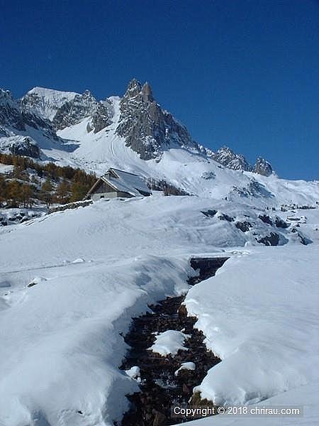 Le même paysage sous la neige (fin octobre 2003)