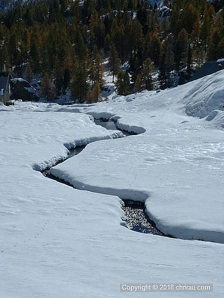 Le même paysage sous la neige (fin octobre 2003)