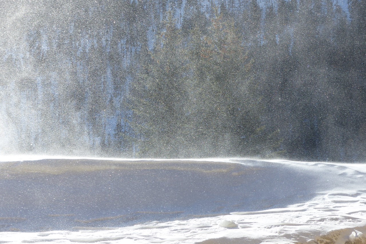 Vent de neige au Roubion - C. Rau 2018