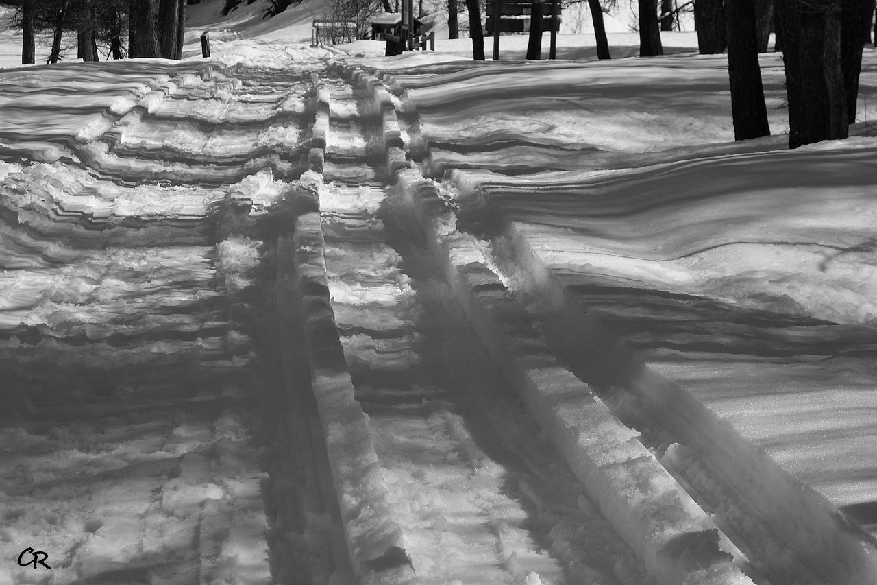 Fontcouverte, ballet de lignes sur la neige - © Christian Rau 2017