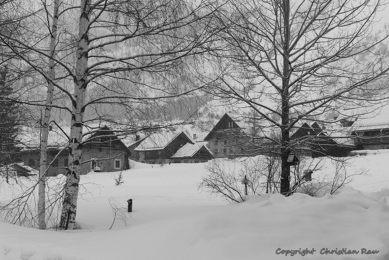 Hiver au hameau du Cros- © Christian Rau 02/2018