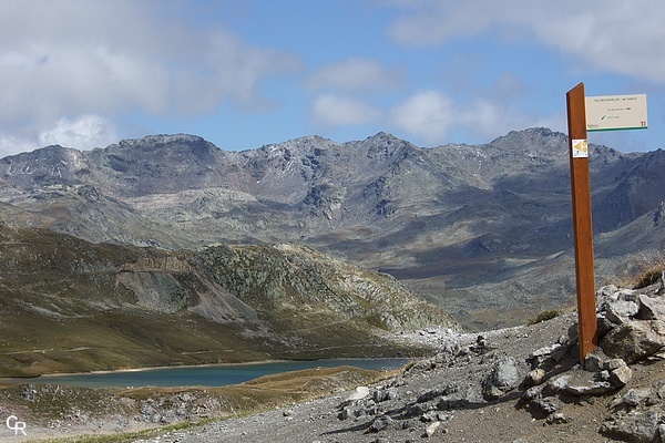 Vue sur le massif du Thabor, depuis le col des Rochilles