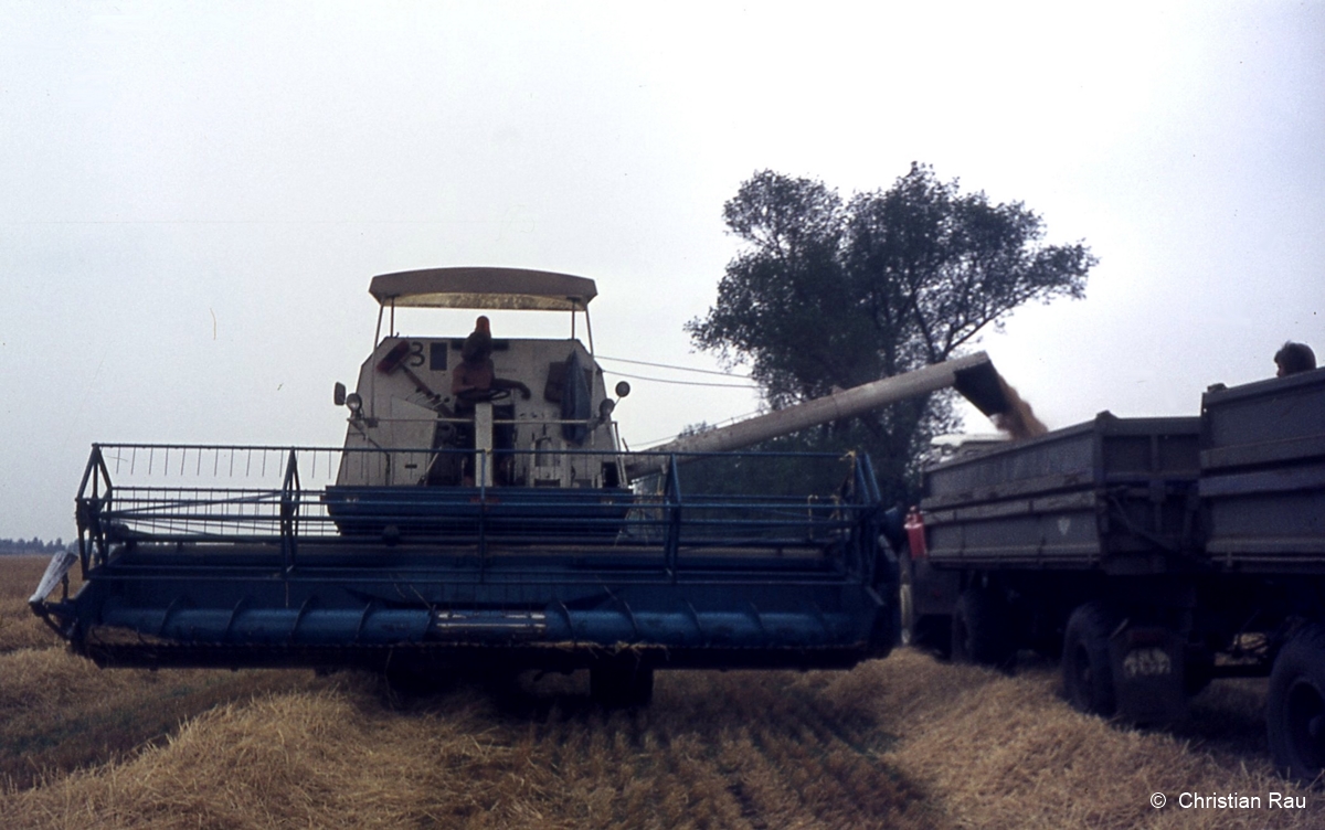 Agriculture coopérative mécanisés, été 1972 à Golzow (fron,tière polonaise) - CR