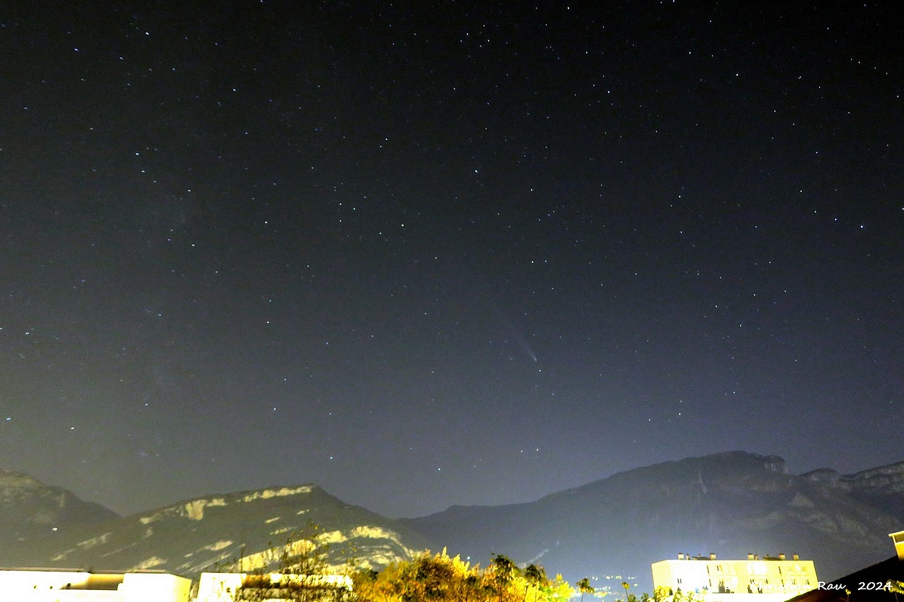 20 octobre, 20h16, comète Tsuchinshan-Atlas (C. Rau)