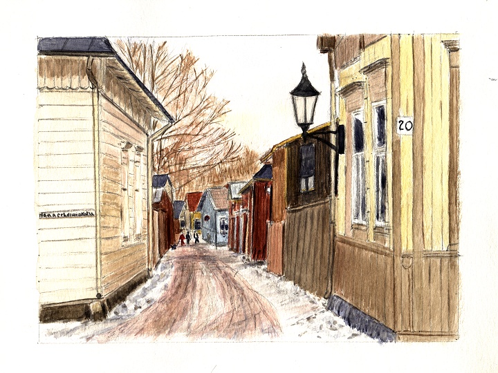 Rue de Naantali (Finlande 2003) - Christiane Rau