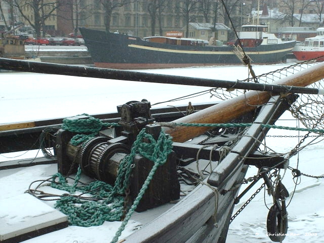 Sur l'Aura gelée, à Turku