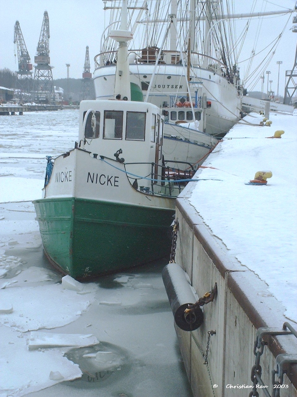 Sur l'Aura gelée, à Turku