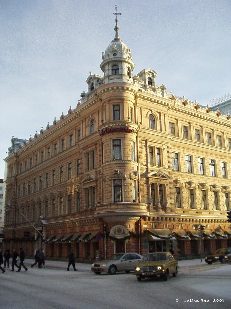 Dans le centre de Turku, 8 janvier