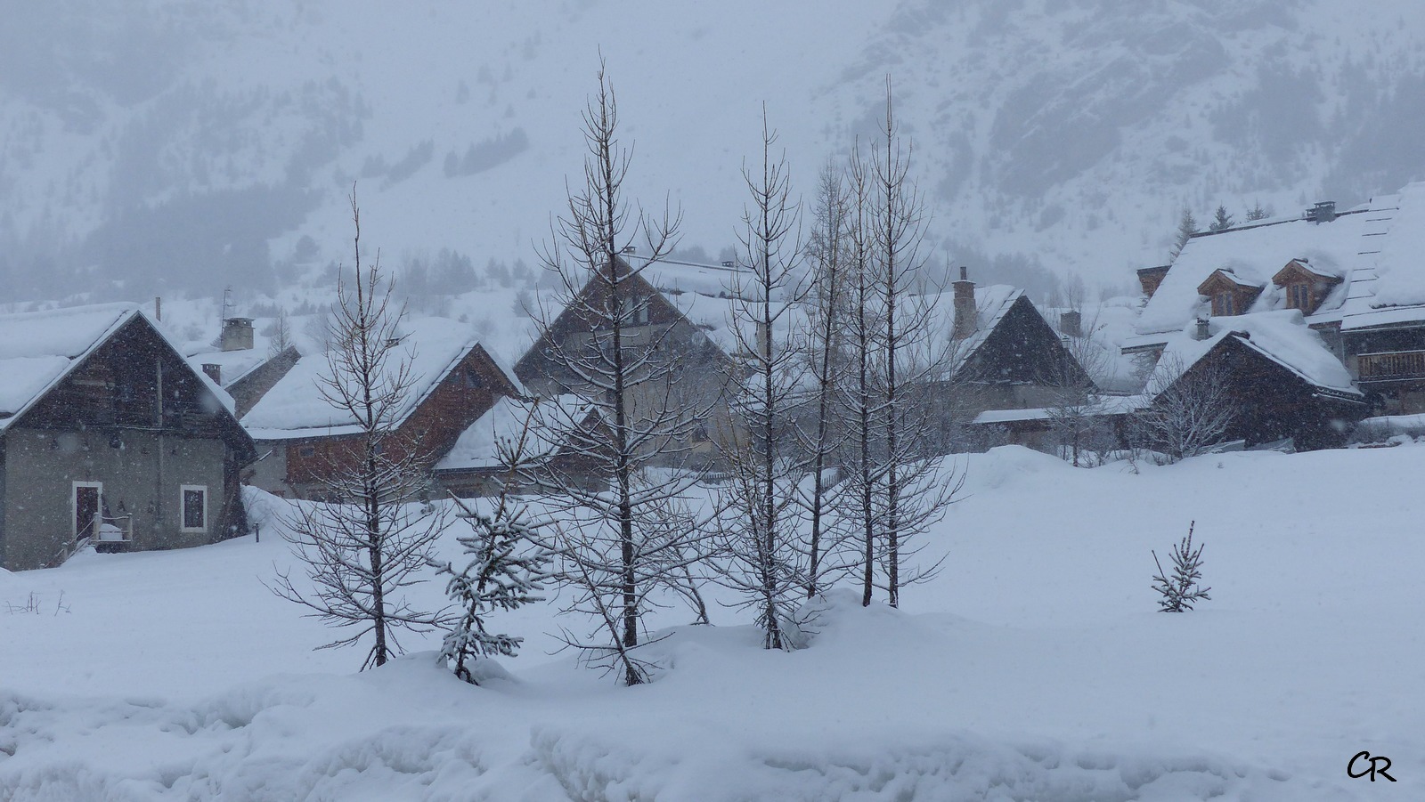 Ambiance hivernale au Cros - Copyright  C. Rau  2018