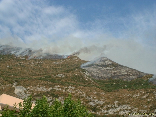 Incendie du Néron, août 2003