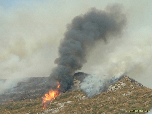 Incendie du Néron, août 2003