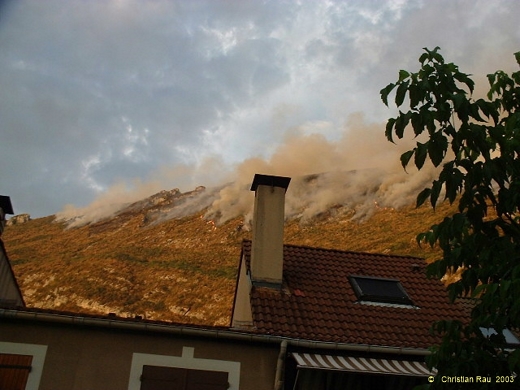 Incendie du Néron, août 2003