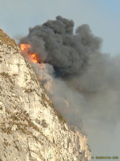 Incendie du Néron, juillet 2003