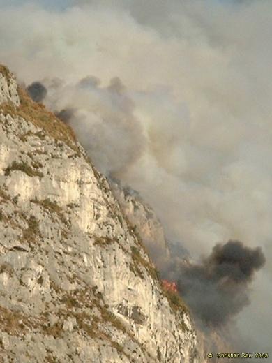 Incendie du Néron, juillet 2003