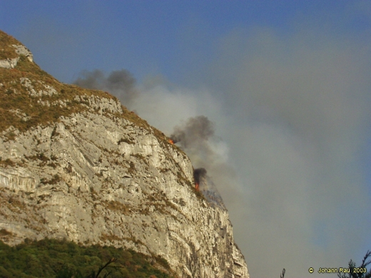 Incendie du Néron, juillet 2003