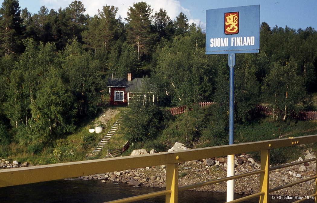 Frontière Norvège-Finlande, en Laponie Frontière Norvège-Finlande, en Laponie