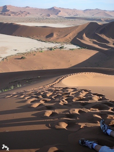 Pause sur le flanc de la dune Big Daddy