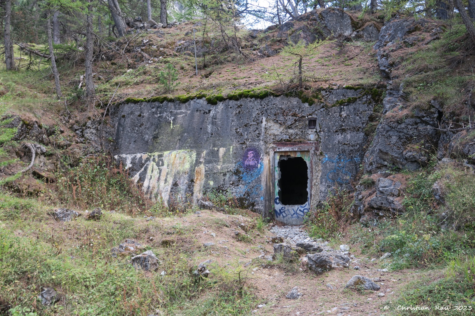 Blockaus de tir italien au Mauvais Pas (Col de l'Echelle)