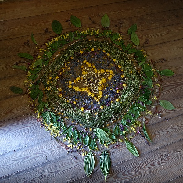 Mandala dans la chapelle St-Ignace, Buffère - C. Rau 2016