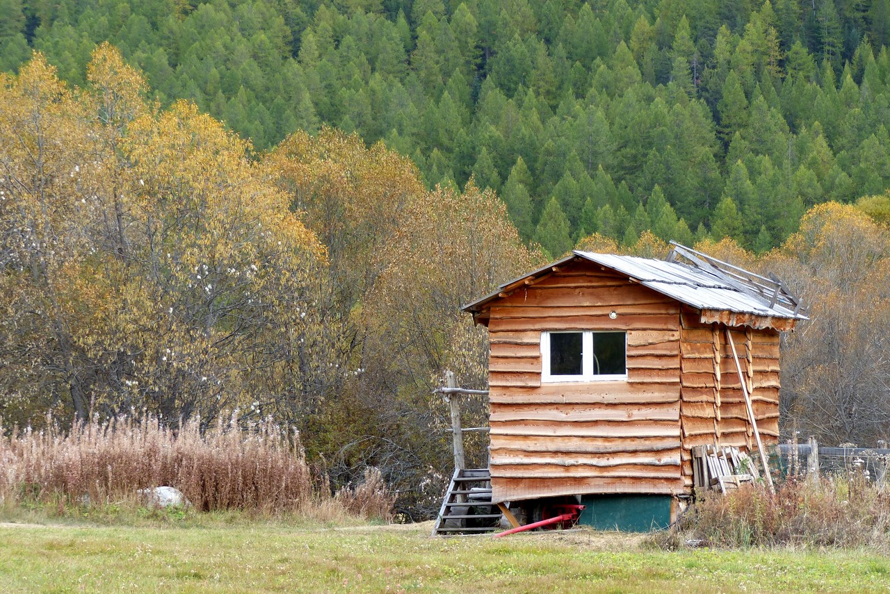 La roulotte de Fortville, Le Cros - C. Rau - octobre 2017