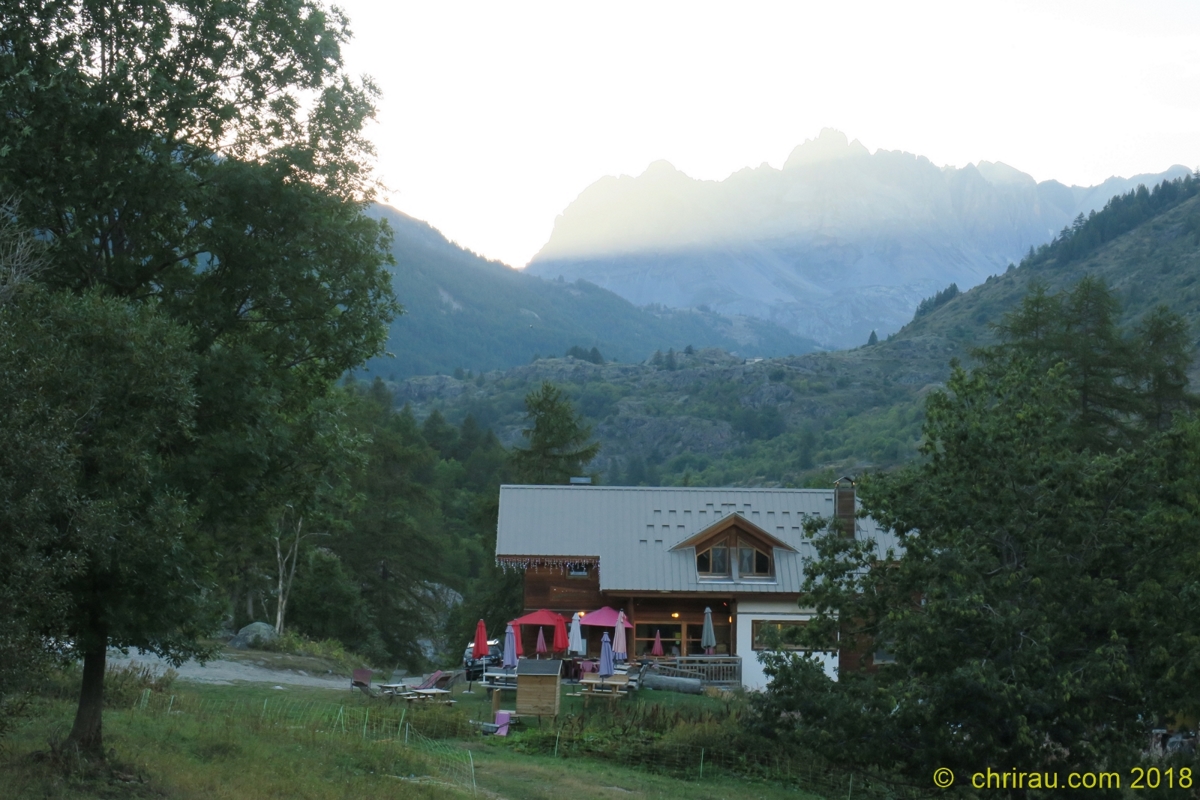 L'Auberge du Clot à la tombée du jour - septembre 2018