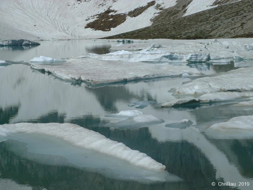 Le lac des Béraudes début juillet 2001 ! - © C. Rau