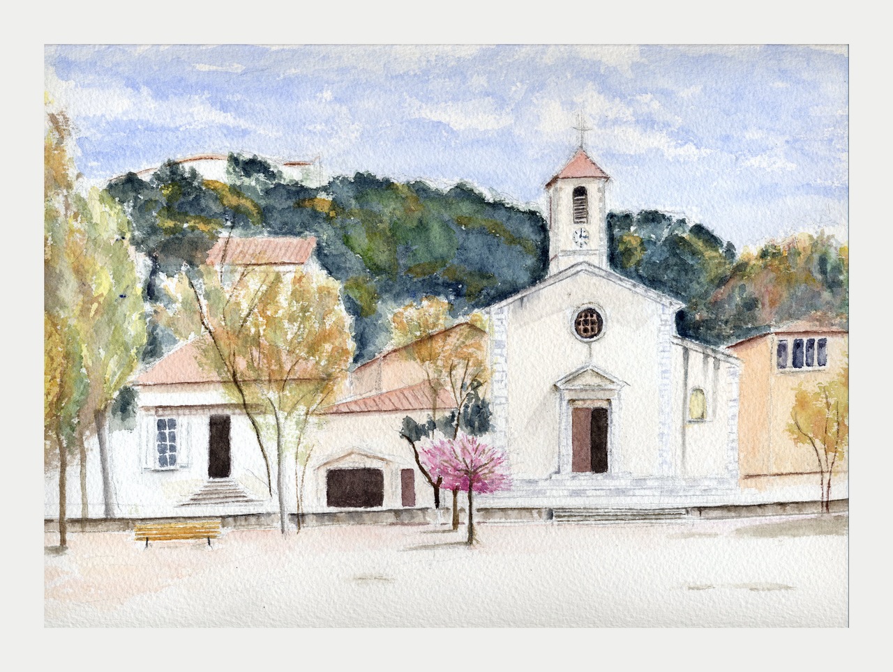 Porquerolles - Aquarelle © Christiane Rau 2015