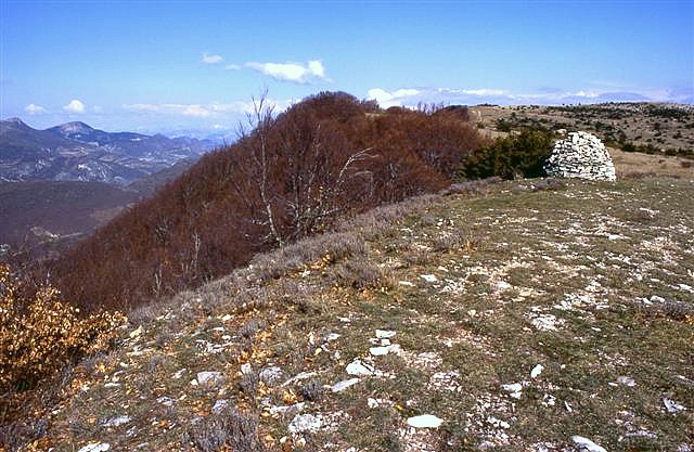 Près du Pas de Redortiers, sur les crêtes de Lure, le rebord des Fraches...