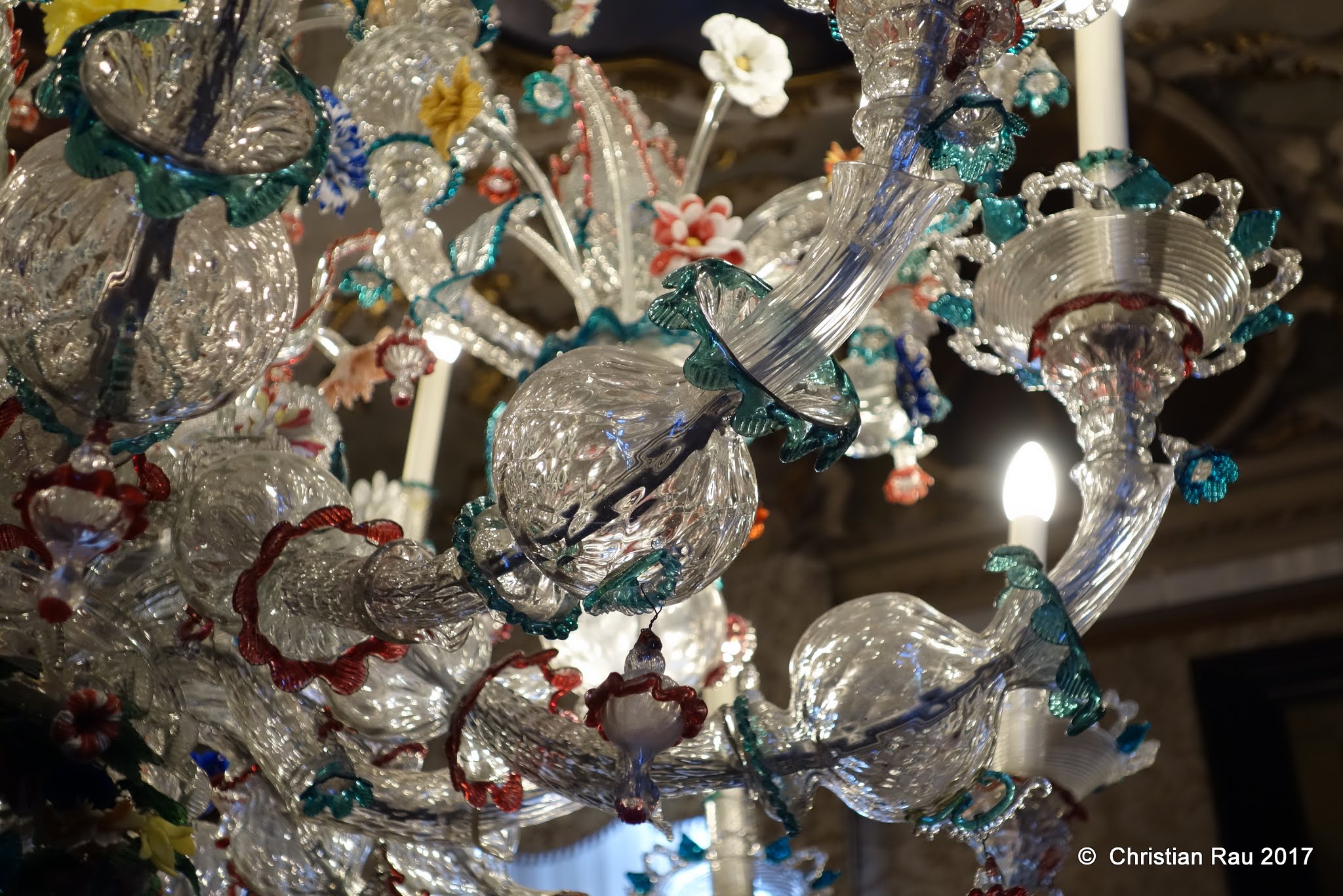 Ca Rezzonico - lustre en cristal de Murano