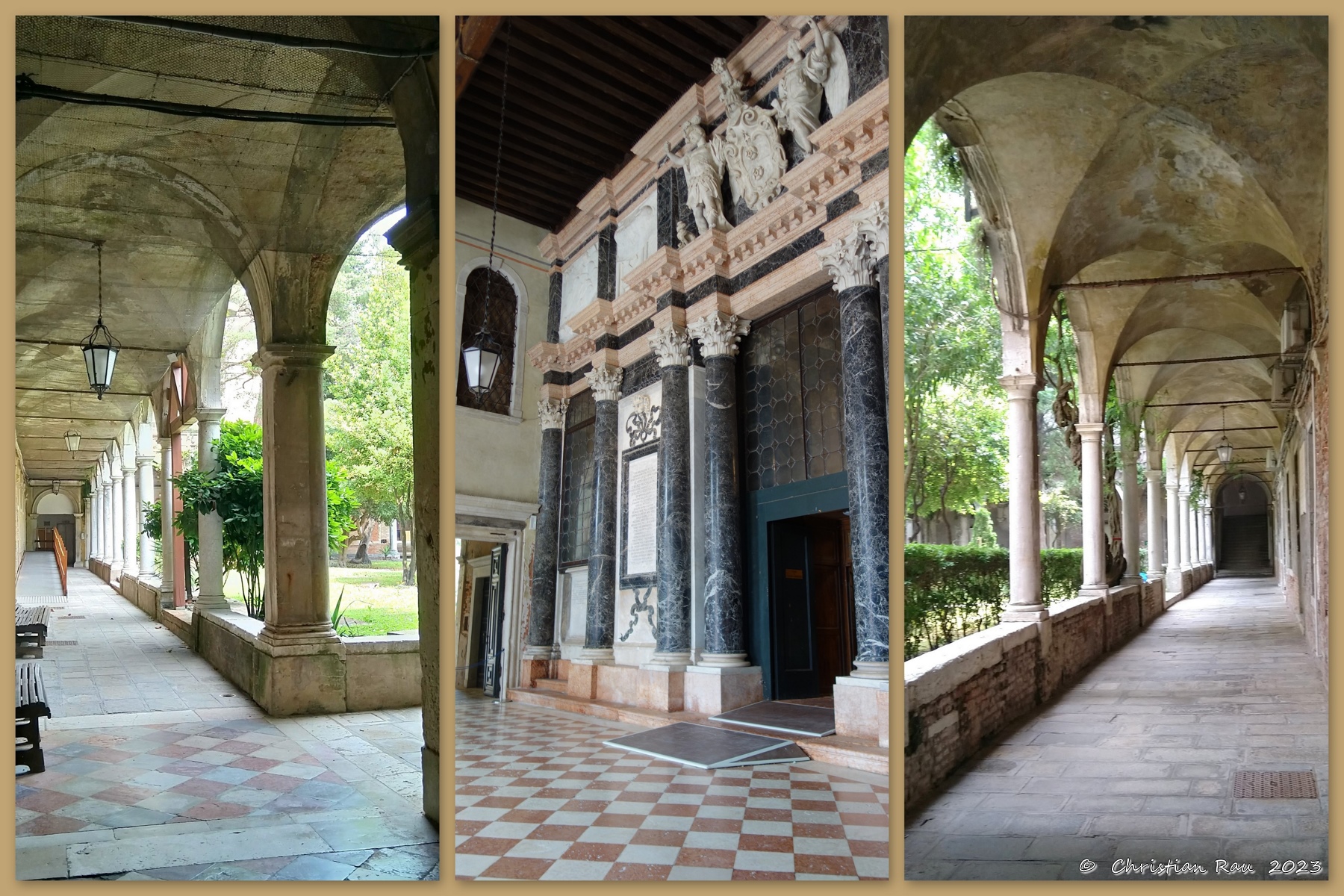 Ospedale civile - Entrée de l'église et cloîtres