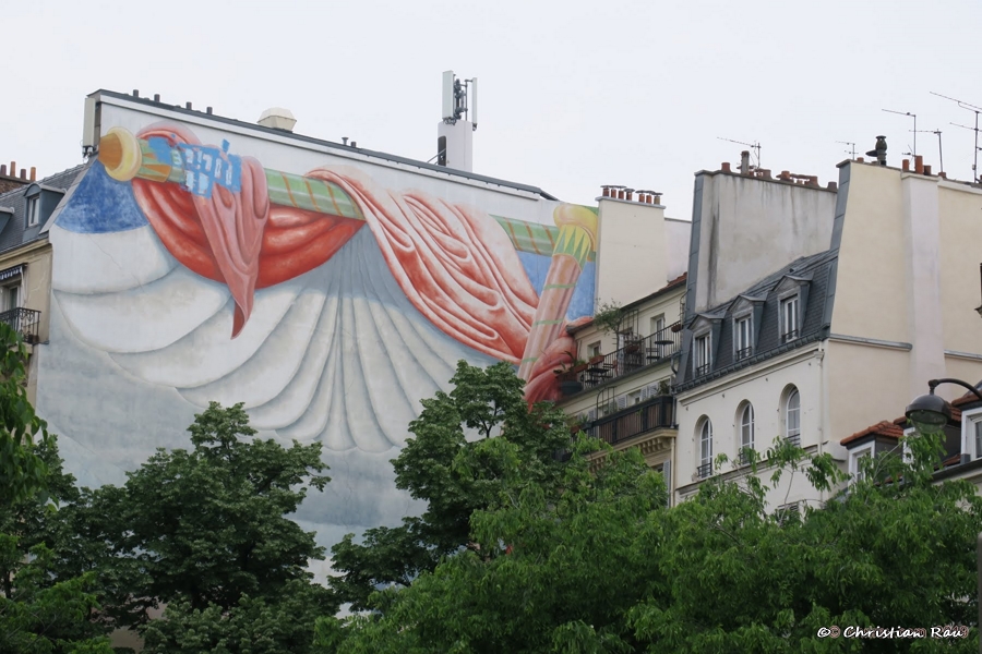 Street Art à Paris (20e) - C. Rau,  mai 2019