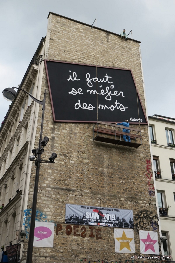 Street Art à Paris (20e) - C. Rau,  mai 2019