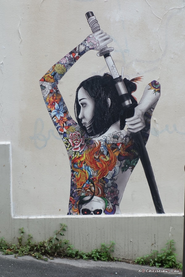 Street Art à Paris (18e) - C. Rau,  mai 2019