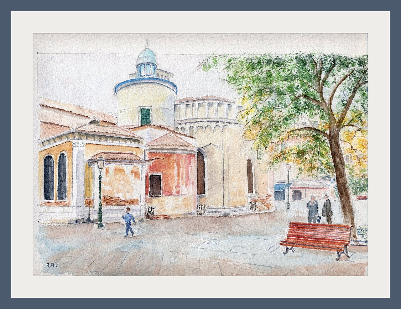 Campo San Giacomo dall' Orio - Aquarelle © Christiane Rau 2015