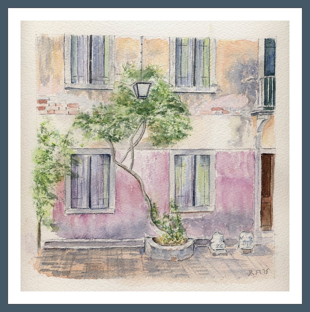 Torcello - Aquarelle © Christiane Rau 2015