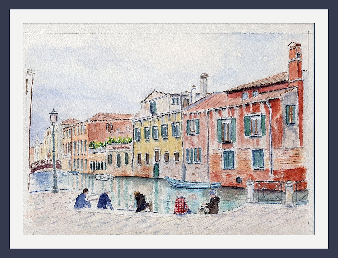 Venise - Rio delle Mosche à San Polo - Aquarelle © Christiane Rau 2017