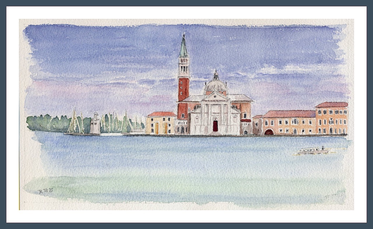 Venise San Giorgio - Aquarelle © Christiane Rau 2016