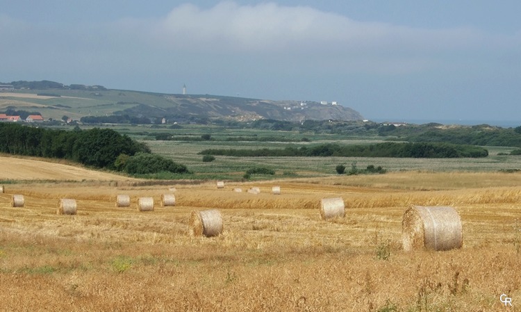 Les paillassons roulés, le Cap Gris-Nez et la mer